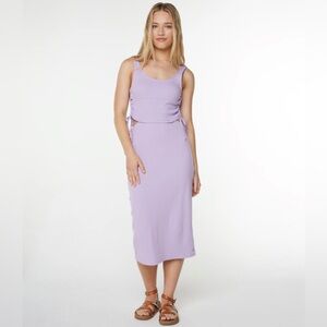 ROXY Surf Stoked Lilac XS Midi Dress